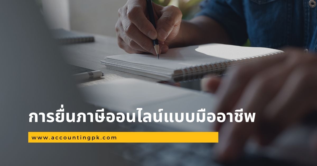 การยื่นภาษีออนไลน์แบบมืออาชีพ