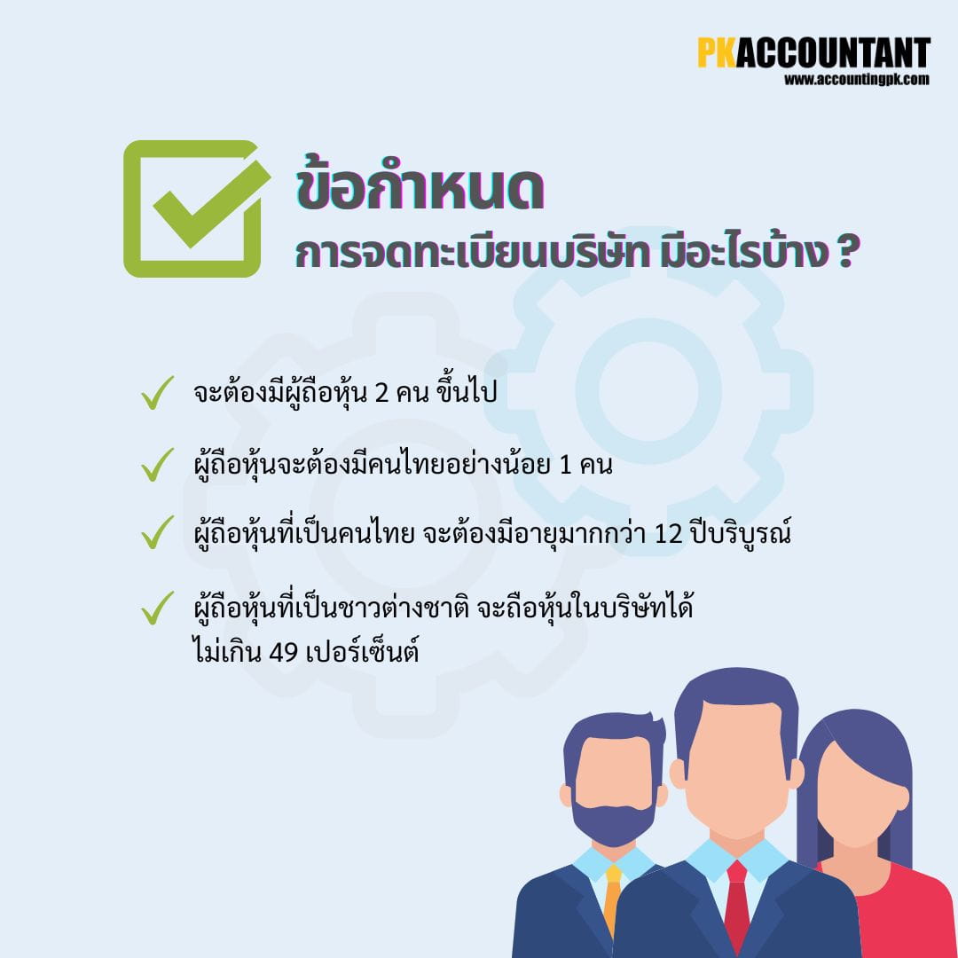 จดบริษัทกี่คน